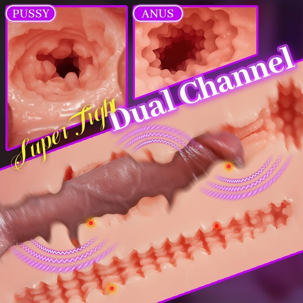 Muñeca sexual vibratoria VibraCore de 12 lb con doble motor y 10 modos