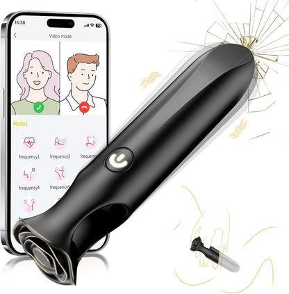 Vibrador Bala LipSync con control por aplicación, 9 modos, impermeable, silencioso