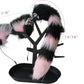 KittyKink Fox Tail Anal Plug Cosplay Set Ears Choker