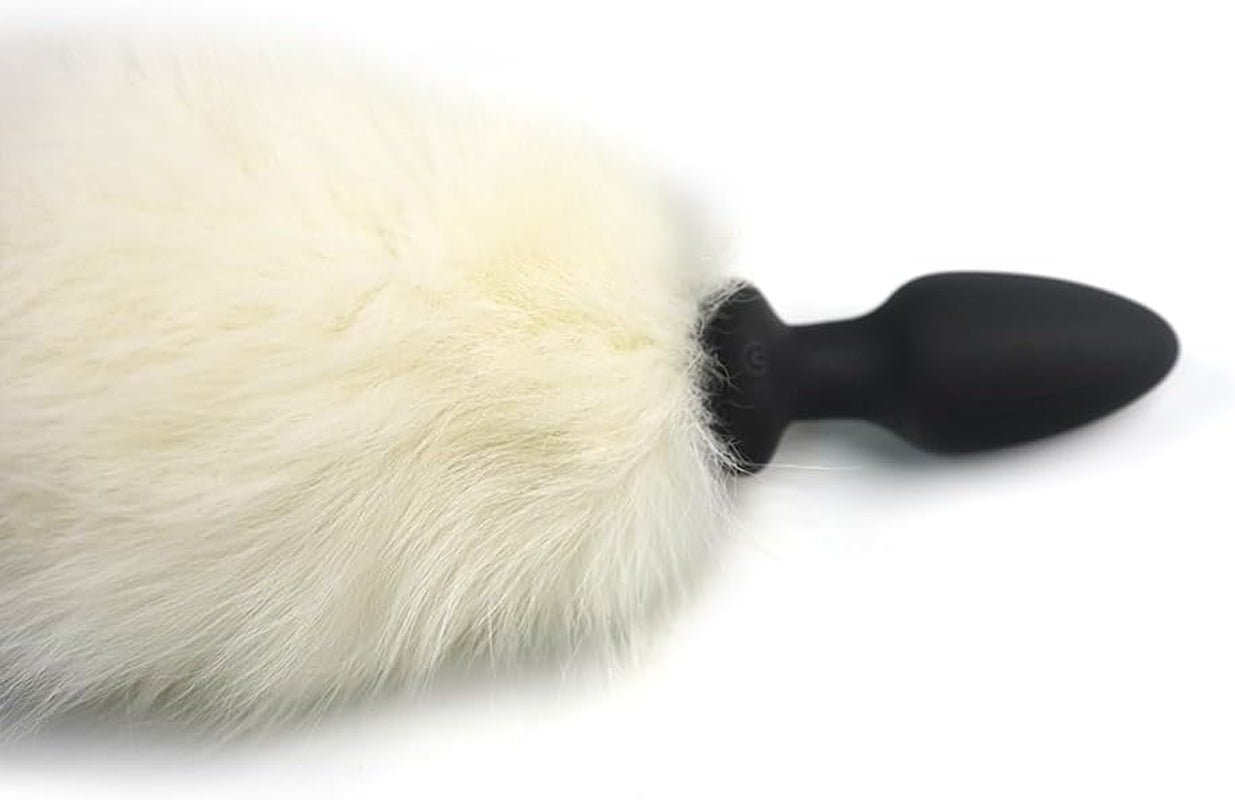 Tapón Anal Vibrador con Cola de Zorro de Control Remoto FrostPulse