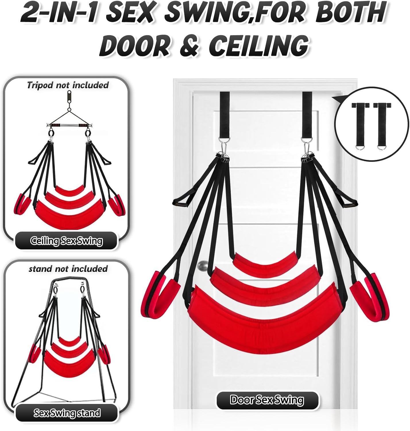 Columpio sexual ScarletRise para puerta 363 kg acolchado