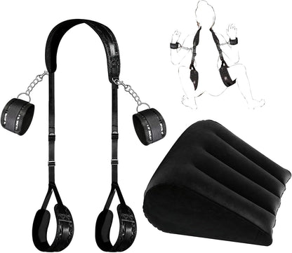 ShadowBond Juego de rampa inflable BDSM con sujeciones ajustables