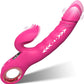 Vibrador LuxeWave LCD para conejito, 7 modos, carga magnética