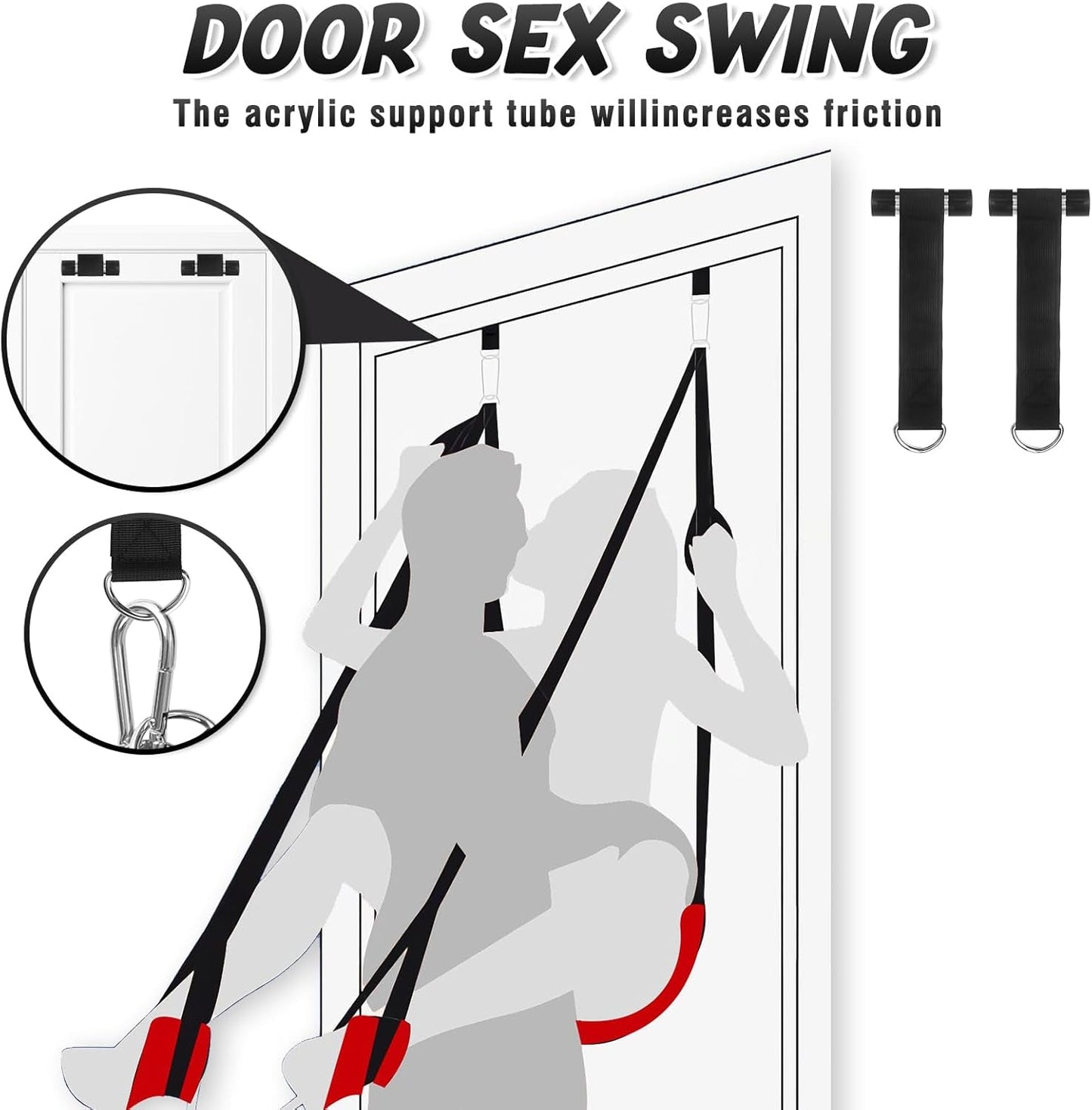 Columpio sexual ScarletComfort para puerta, ajustable y acolchado