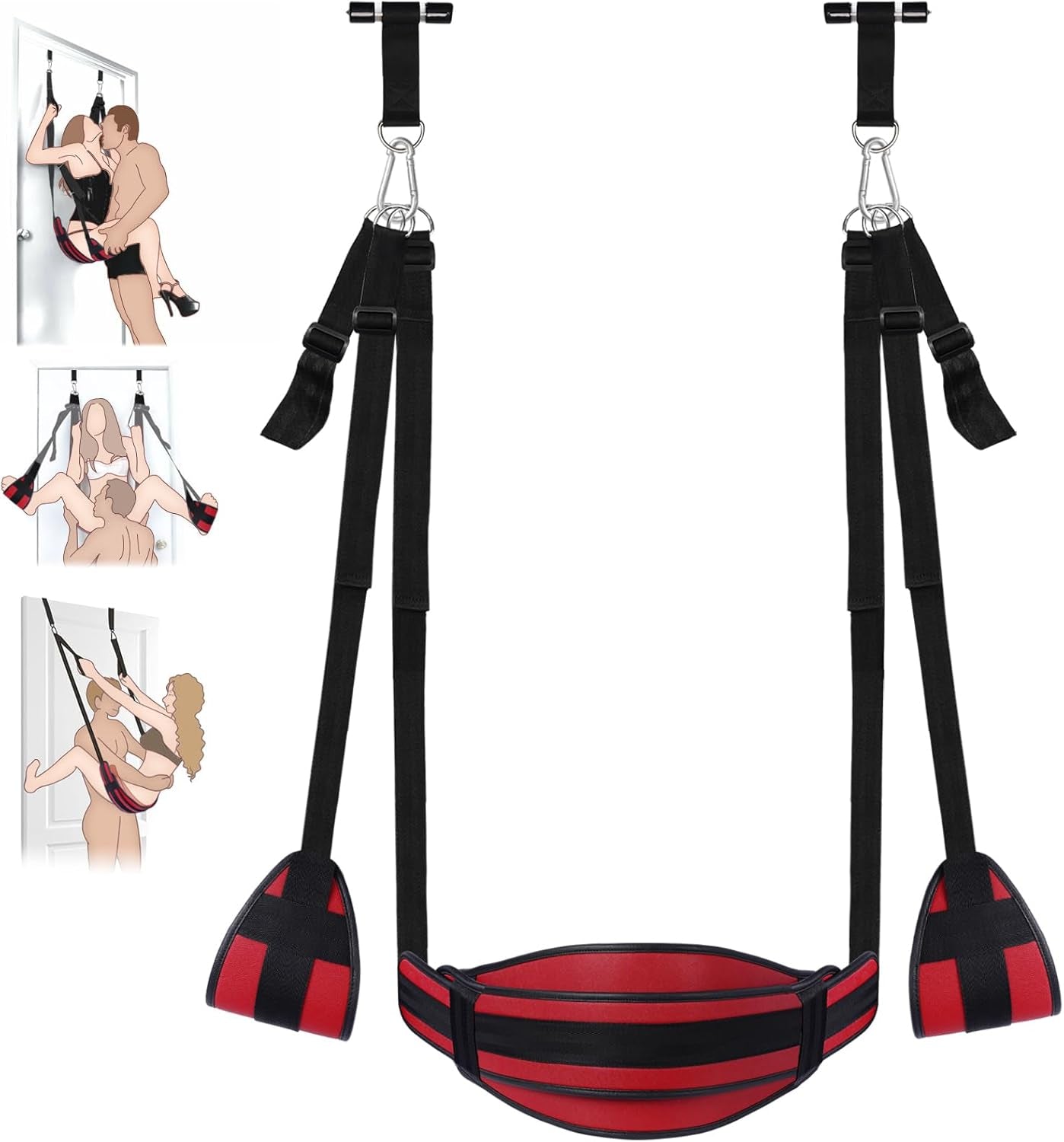 Columpio sexual Velaryn para puerta con asiento y sujeciones