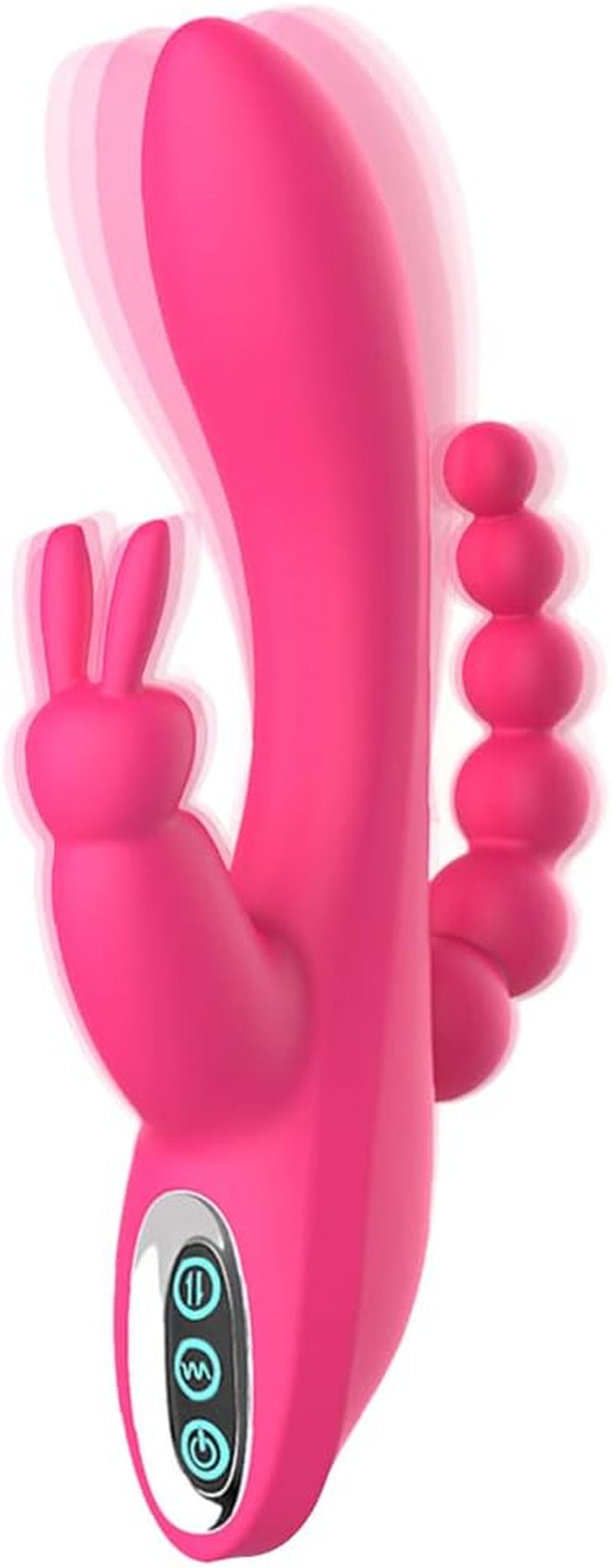Vibrador de conejo 3 en 1 SilkTri 7 modos Silencioso Impermeable