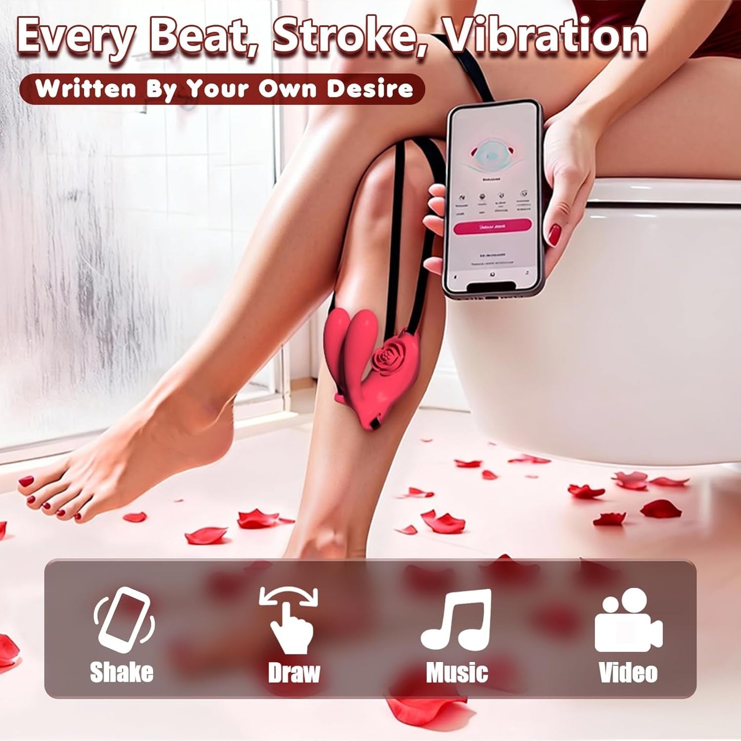 VelmoraSync App Vibrador Remoto Usable Punto G para Parejas