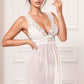 Deep V Mesh Babydoll