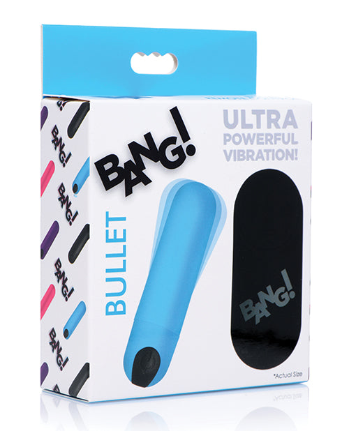 Bang! Balle vibrante télécommandée bleue