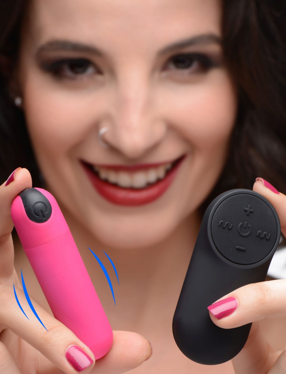Bang! Bala vibradora con control remoto rosa