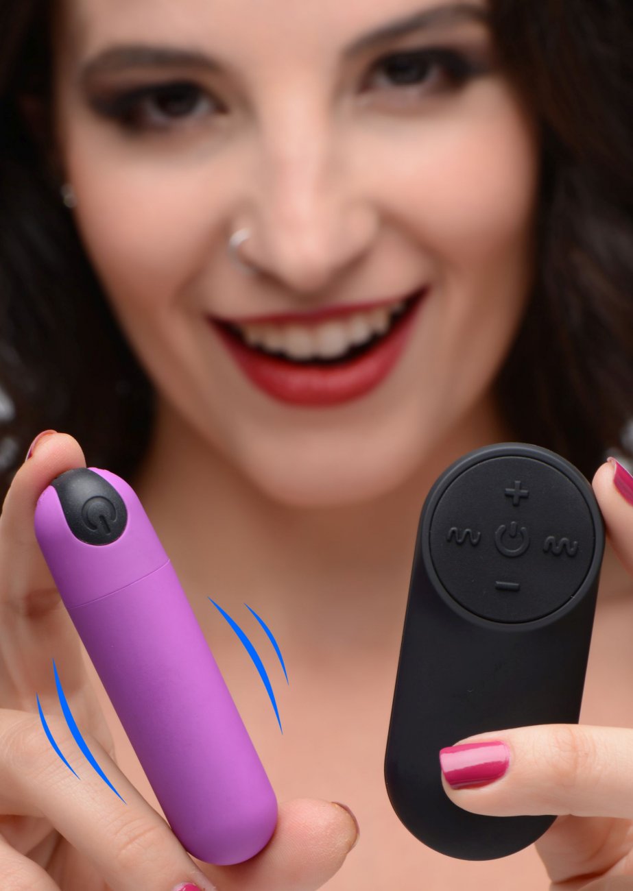Bang ! Mini-masseur vibrant télécommandé violet