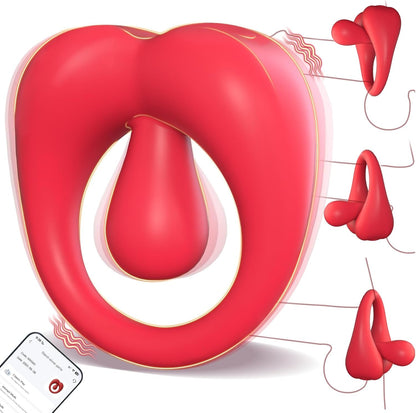 OrbitFlex Anillo de Pene Ajustable con Estimulador de Clítoris y 9 Modos por App