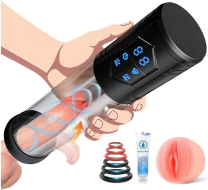 Kit de bomba eléctrica para pene PowerRise 8 modos