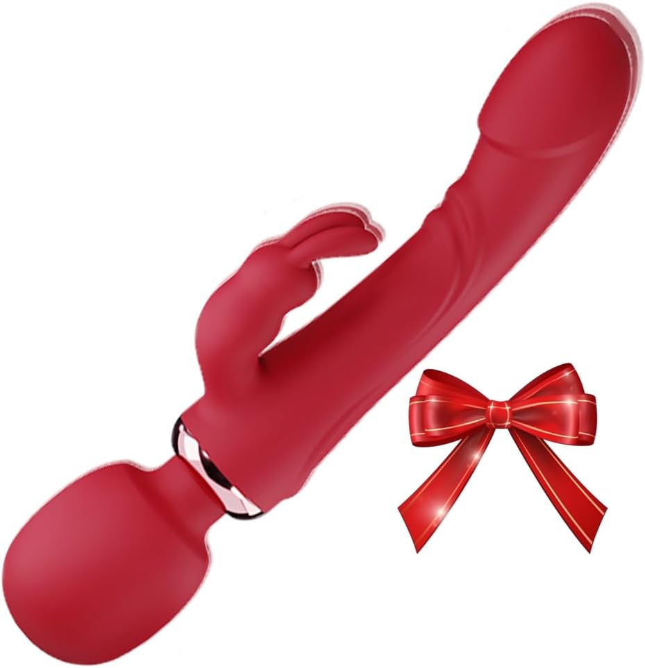 Vibrador conejito CrimsonWave Varita sexual 10 modos silicona impermeable