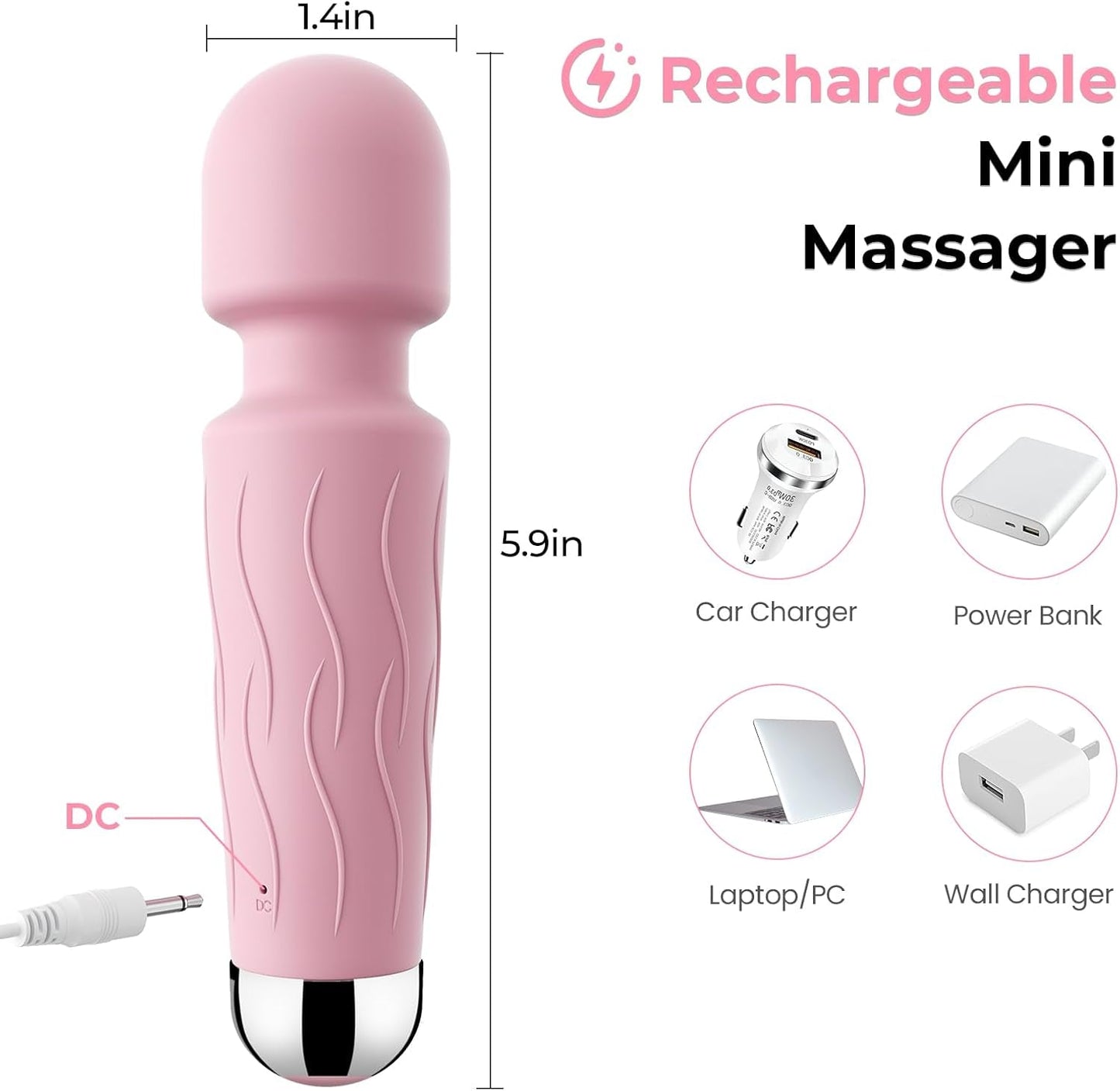 SatinBloom App Control Clitoral Wand Vibrator