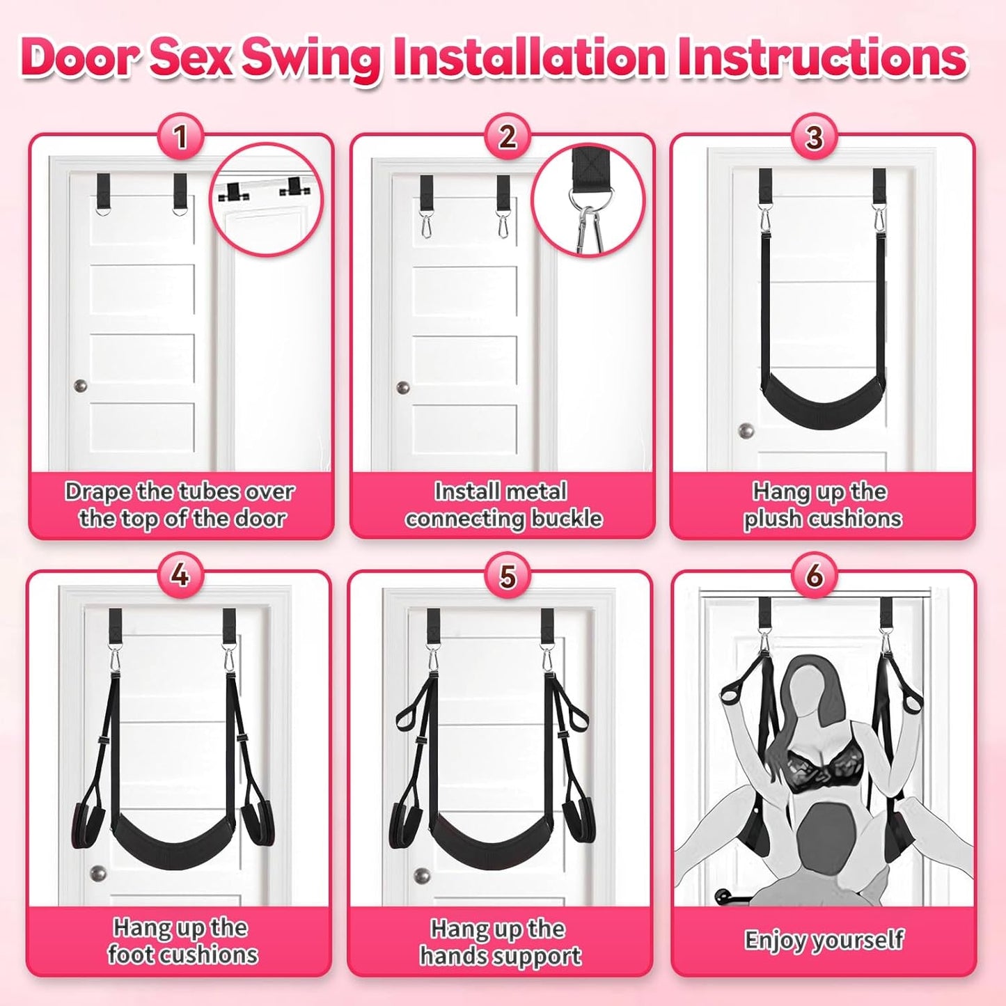 Columpio sexual para puerta de alta resistencia UltraPlush 800 lb
