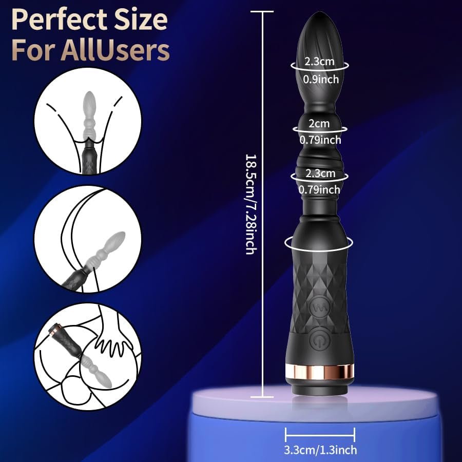Mini-Vibromasseur de Perles Anales pour Massage de la Prostate BeadBloom