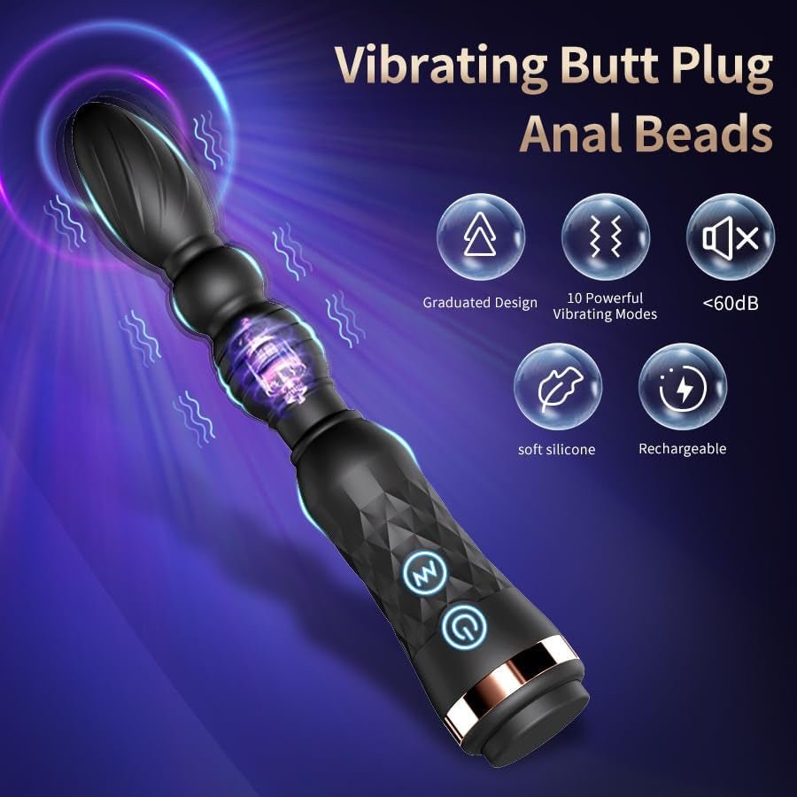 Mini-Vibromasseur de Perles Anales pour Massage de la Prostate BeadBloom