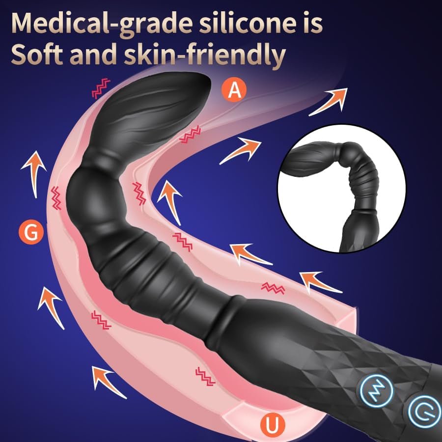 Mini-Vibromasseur de Perles Anales pour Massage de la Prostate BeadBloom