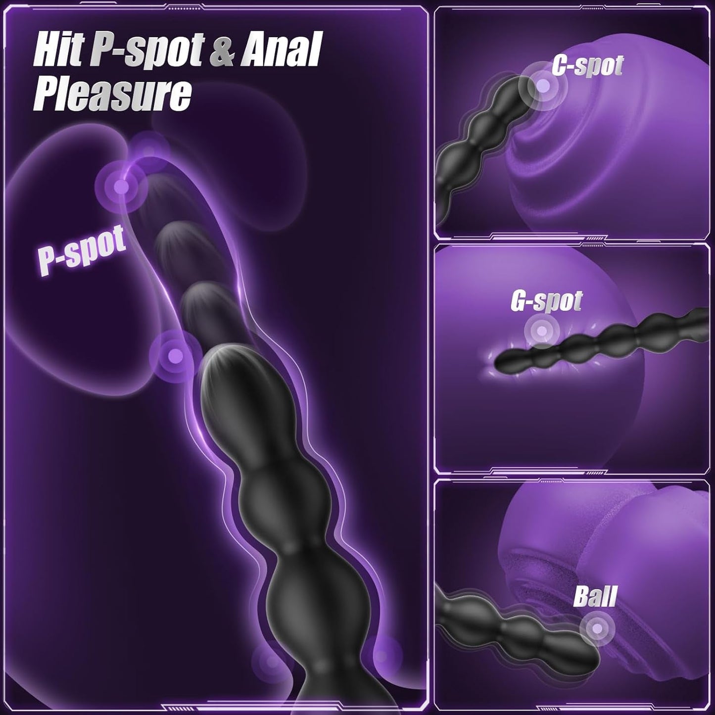 Plug anal vibrant BeadRush XL