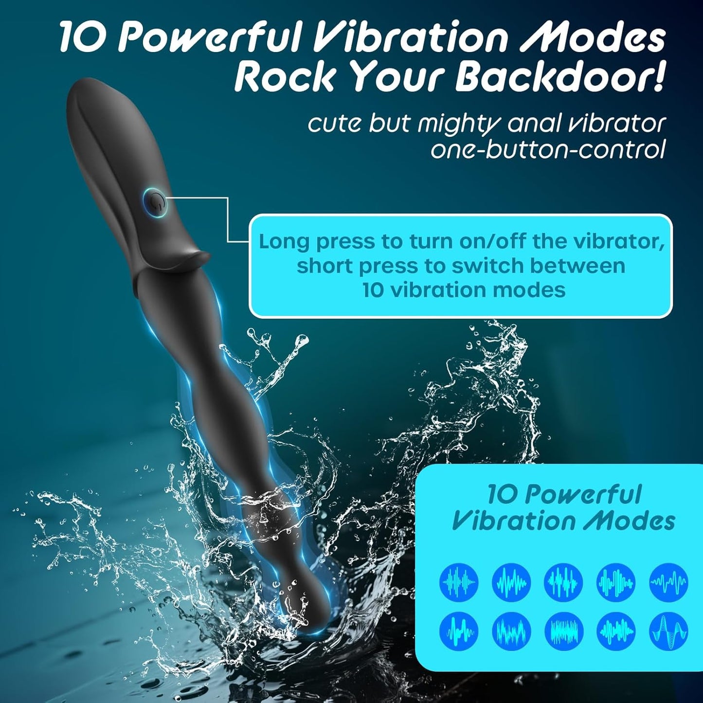 Entrenador Anal Vibratorio BeadsMaster