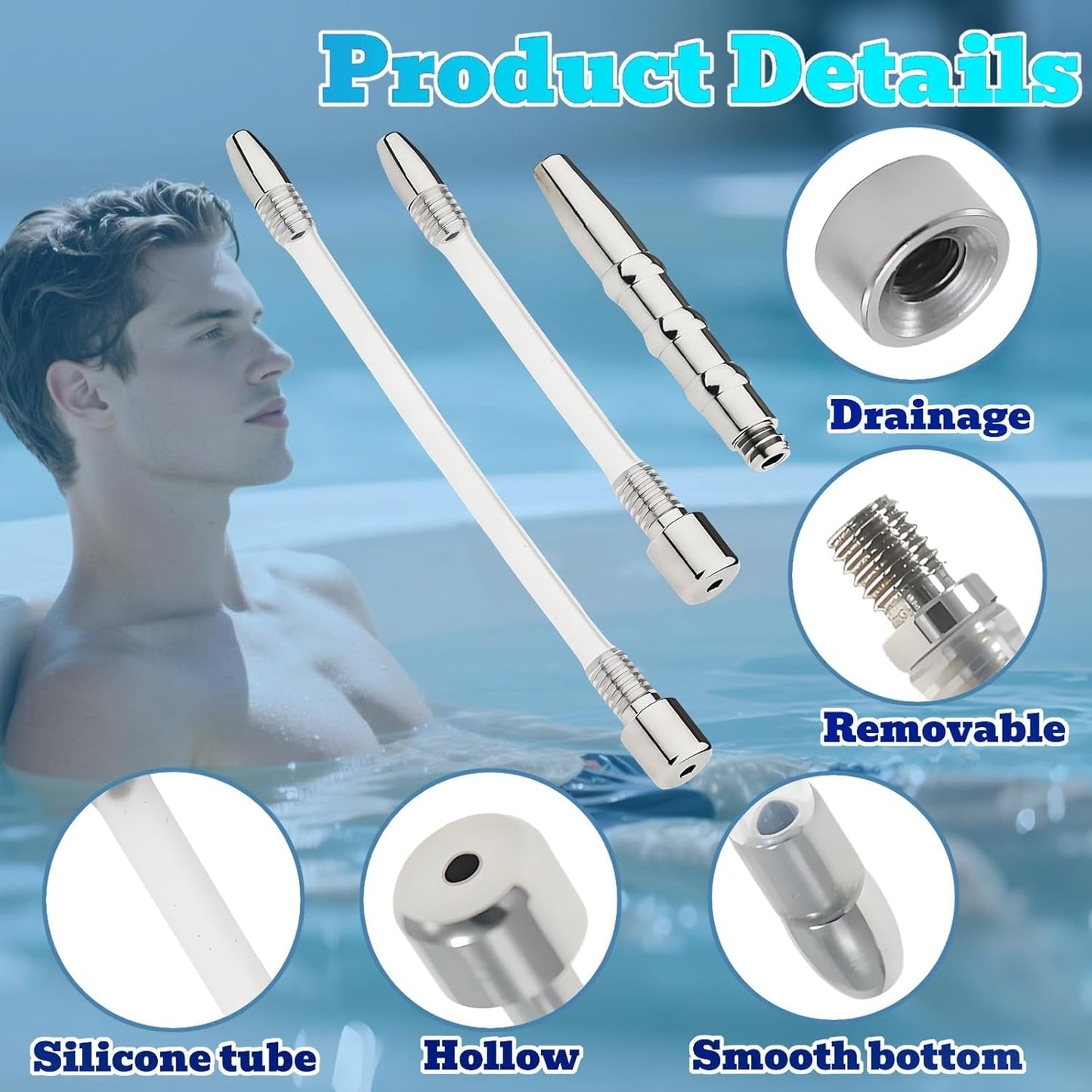 BeadTrain 5-Piece Beaded Urethral Sound Training Set