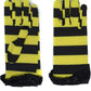 Yellow & Black Striped Short Bee Gloves