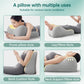 Oreiller cale de position intime beige pour couples