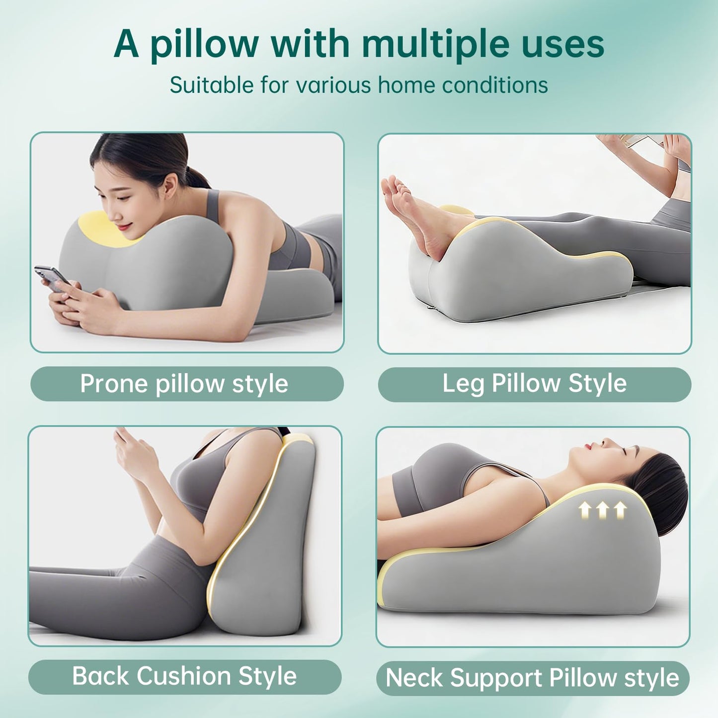 Oreiller cale de position intime beige pour couples