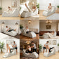 Chaise longue sexual ergonómica curvada premium beige