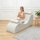 Chaise longue sexual ergonómica curvada premium beige
