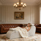 Chaise longue sexual ergonómica curvada premium beige