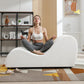 Chaise longue de plaisir ergonomique incurvée en velours beige
