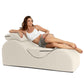 Tumbona Lounge Íntima de Lujo Beige
