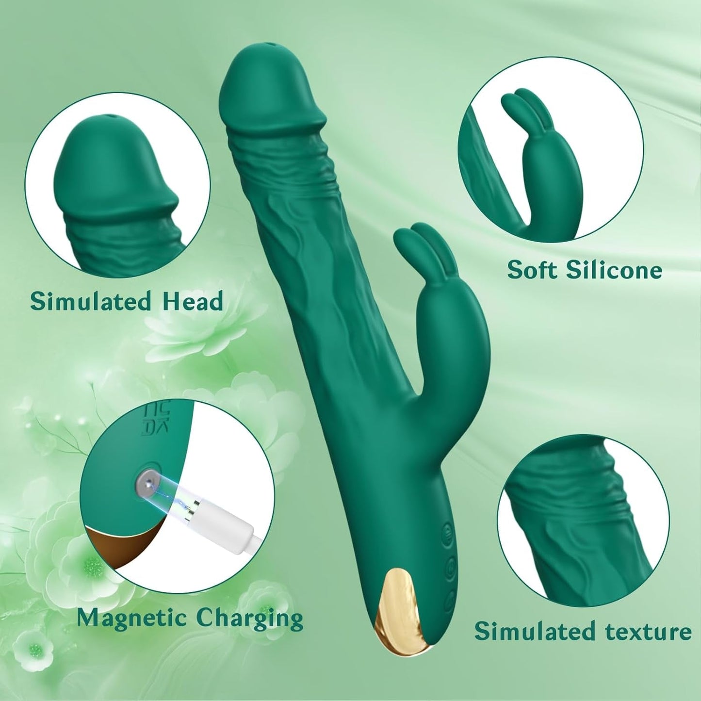 Vibrador EonPulse Thrusting Rabbit de 5 empujes y 10 modos