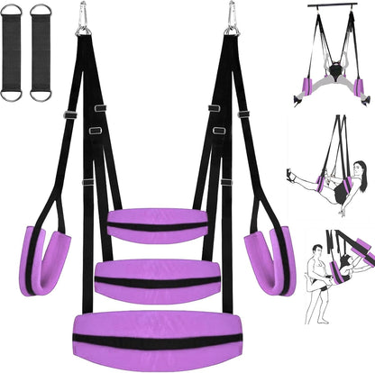 VioletBond Purple BDSM Sex Swing Adjustable