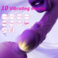 Vibrador dildo de conejo BiteBloom para golpear y lamer