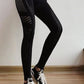 Black Stretch Crop Top and Leggings