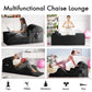 Sillón de salón íntimo ergonómico convertible negro