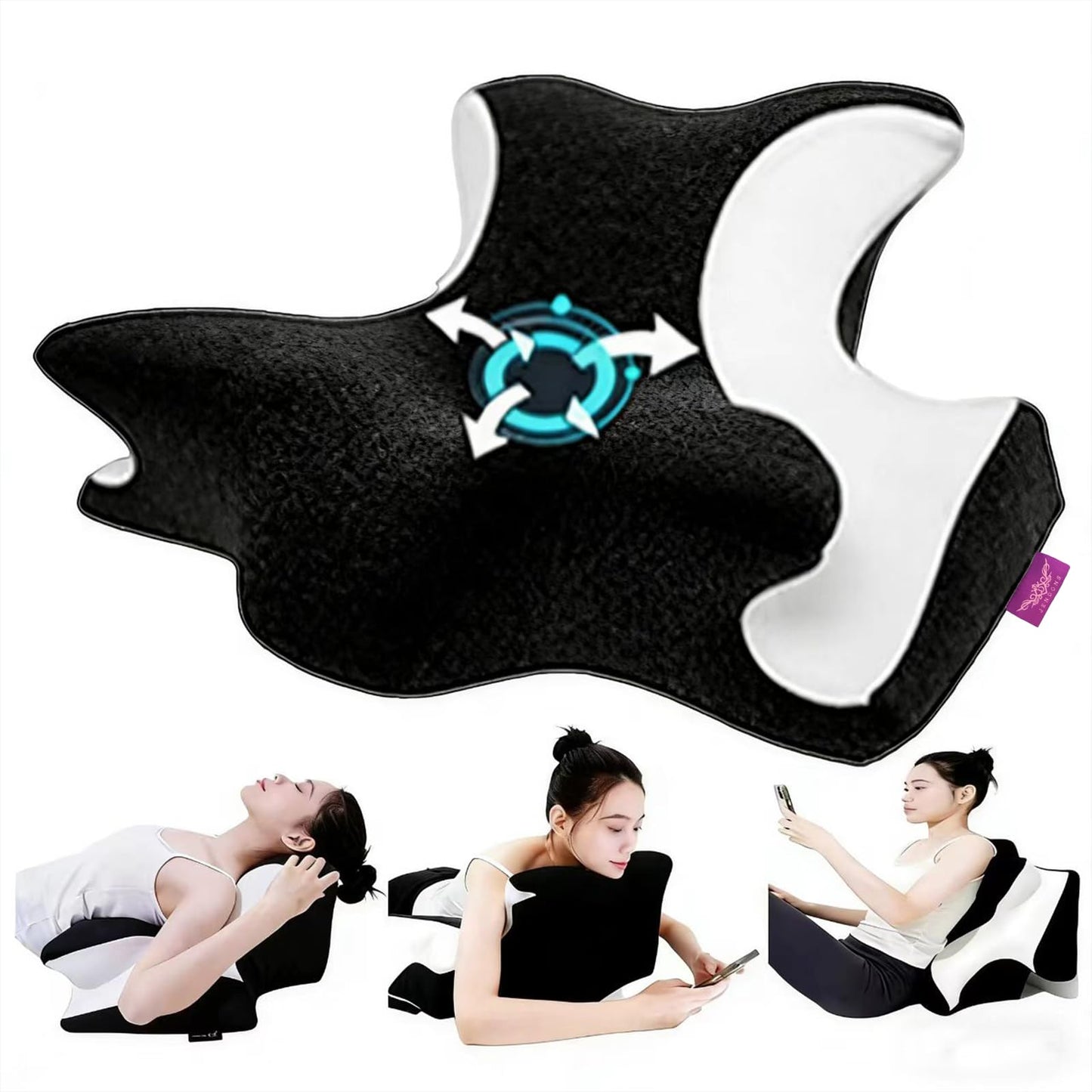 Almohada de cuña para el apoyo íntimo de parejas negras