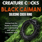 Creature Cocks Caiman Silicone Cock Ring - Black