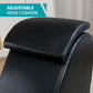Chaise longue de placer ergonómica curva de terciopelo negro