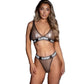 Playboy Galaxy Bunny Rhinestone Fishnet Bra and Thong Set