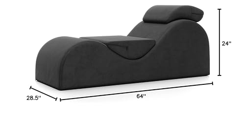 Camastro de lujo negro para sala íntima