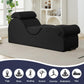 Chaise longue sexual íntima, elegante y negra