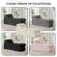 Chaise longue sexual íntima, elegante y negra