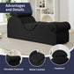 Chaise longue sexual íntima, elegante y negra