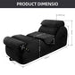 Chaise de salón ergonómica curvada prémium Black XL para sexo