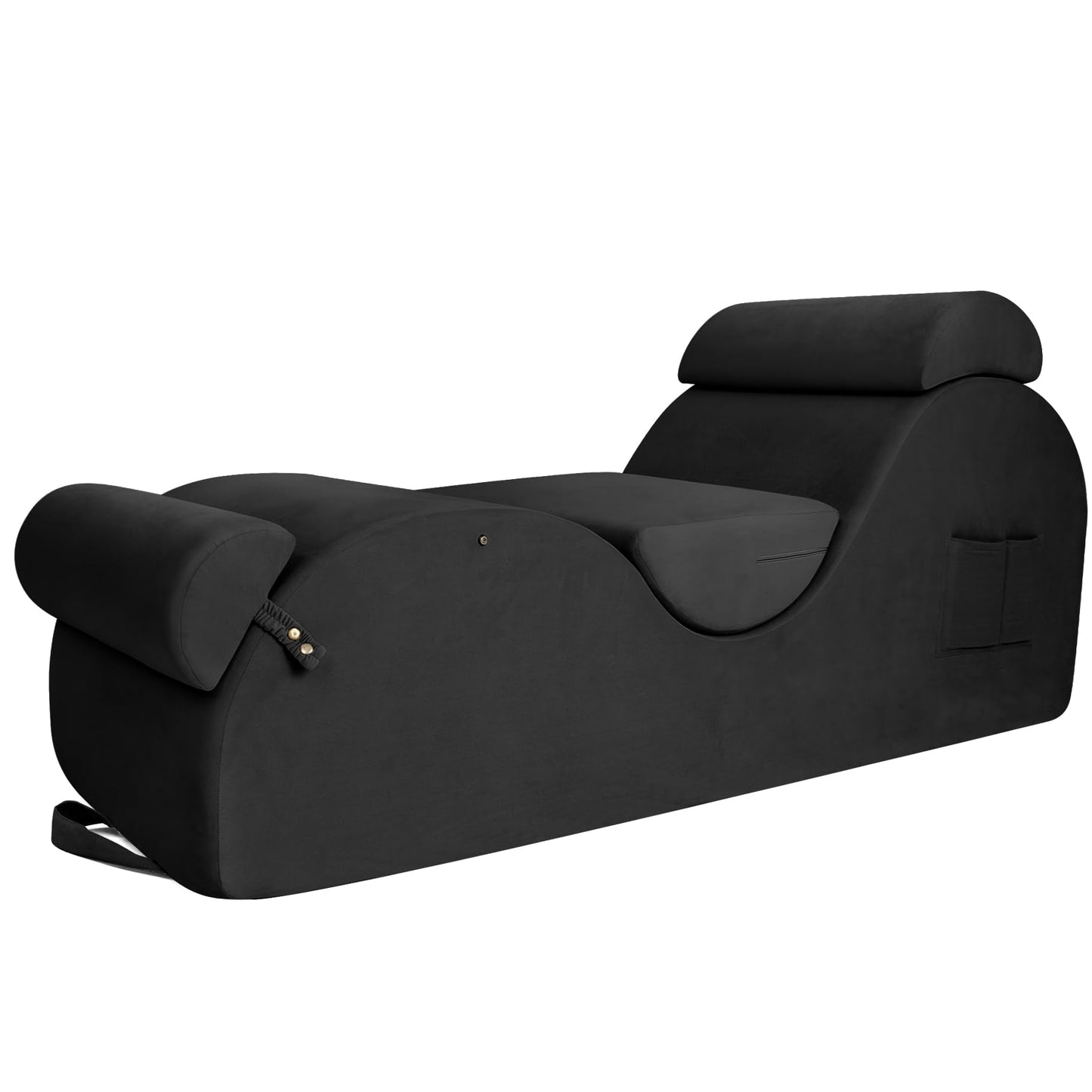 Chaise de salón ergonómica curvada prémium Black XL para sexo