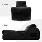 Chaise de salón ergonómica curvada prémium Black XL para sexo